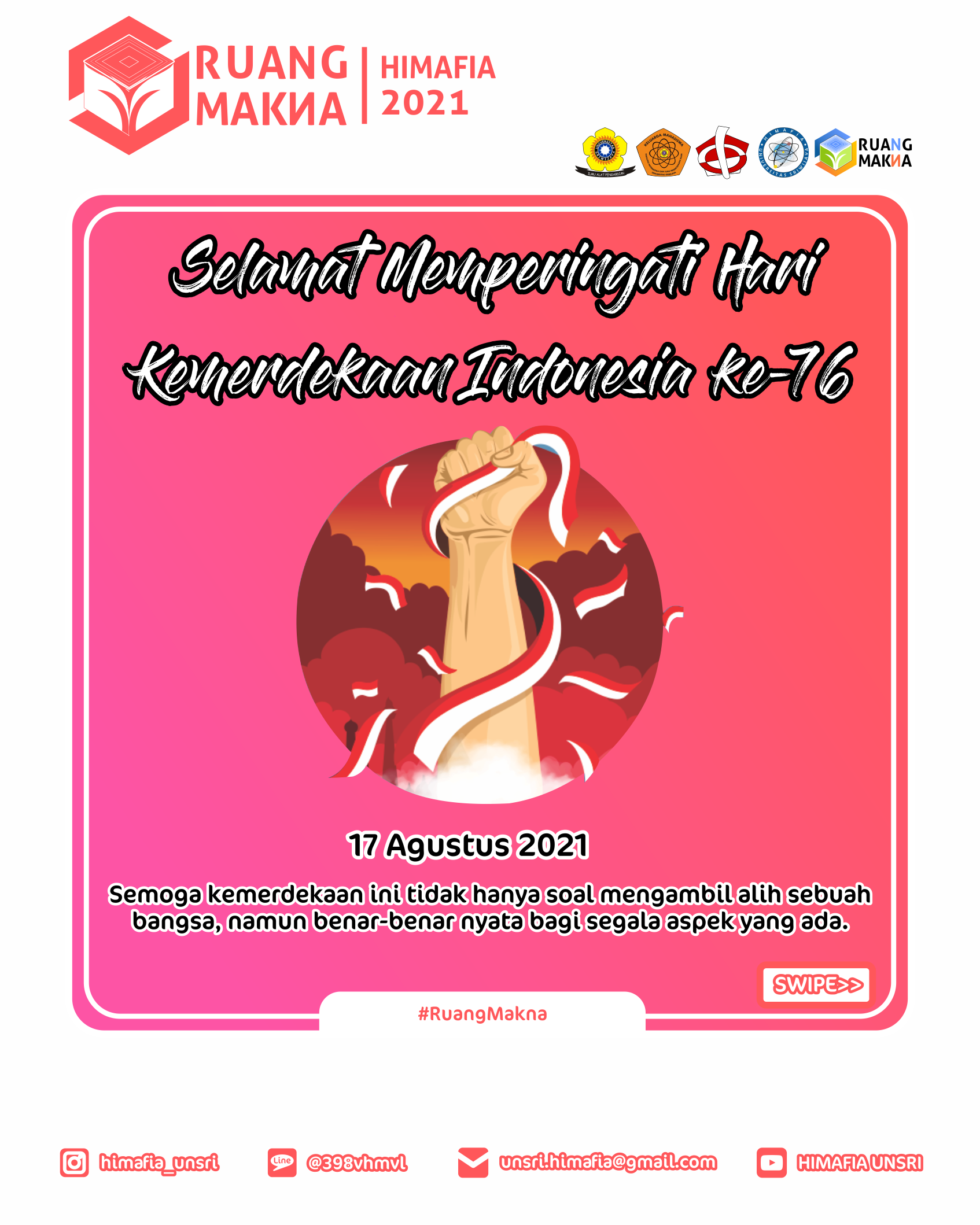 [HUT KE-76 RI: DIRGAHAYU REPUBLIK INDONESIA]